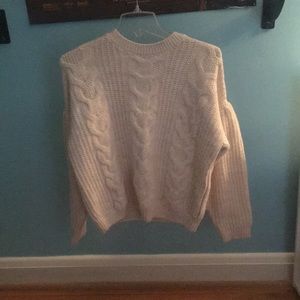 ASOS brand cream cable knit sweater